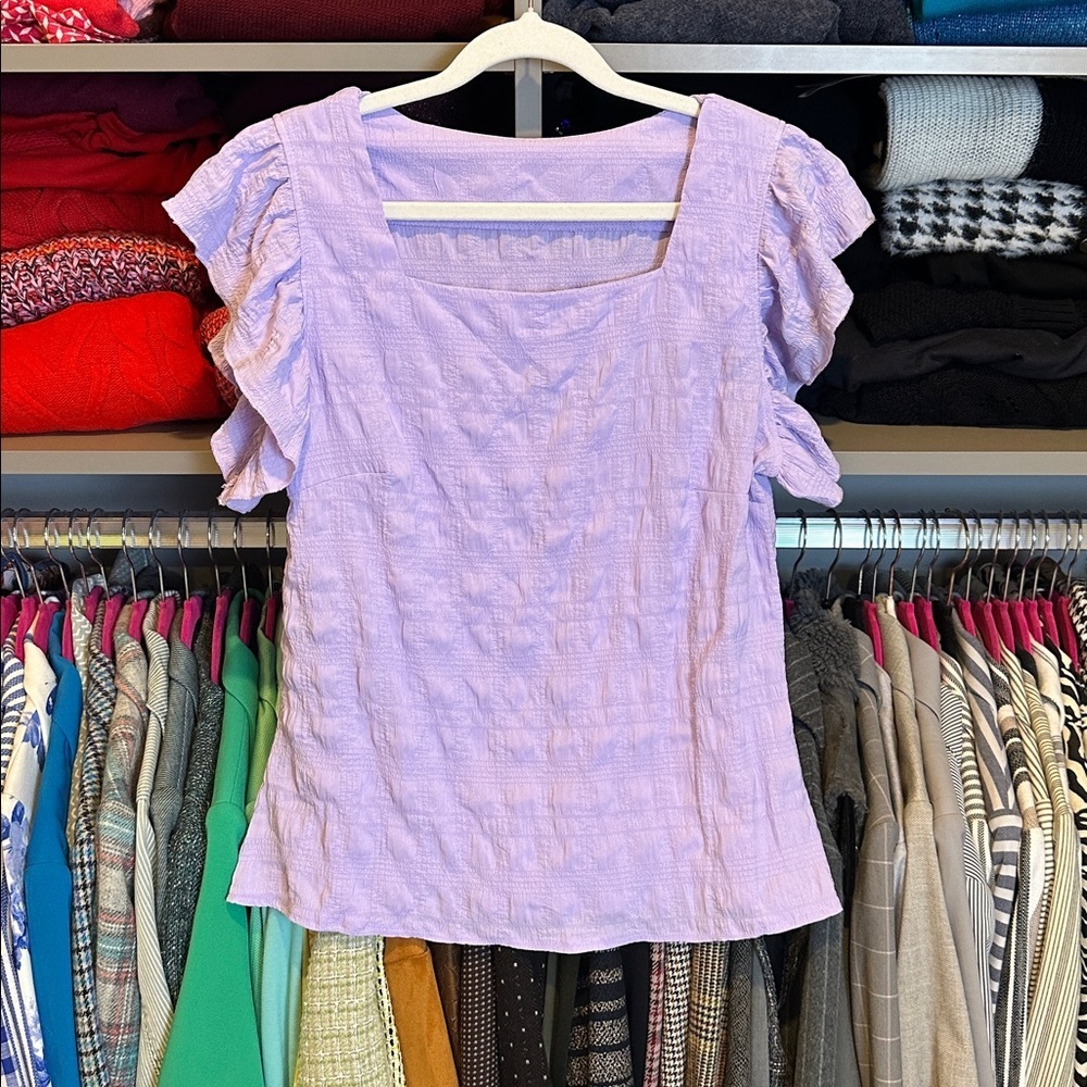 Unbranded lavender square neck top size M